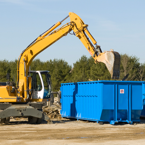 what size residential dumpster rentals are available in Northrop